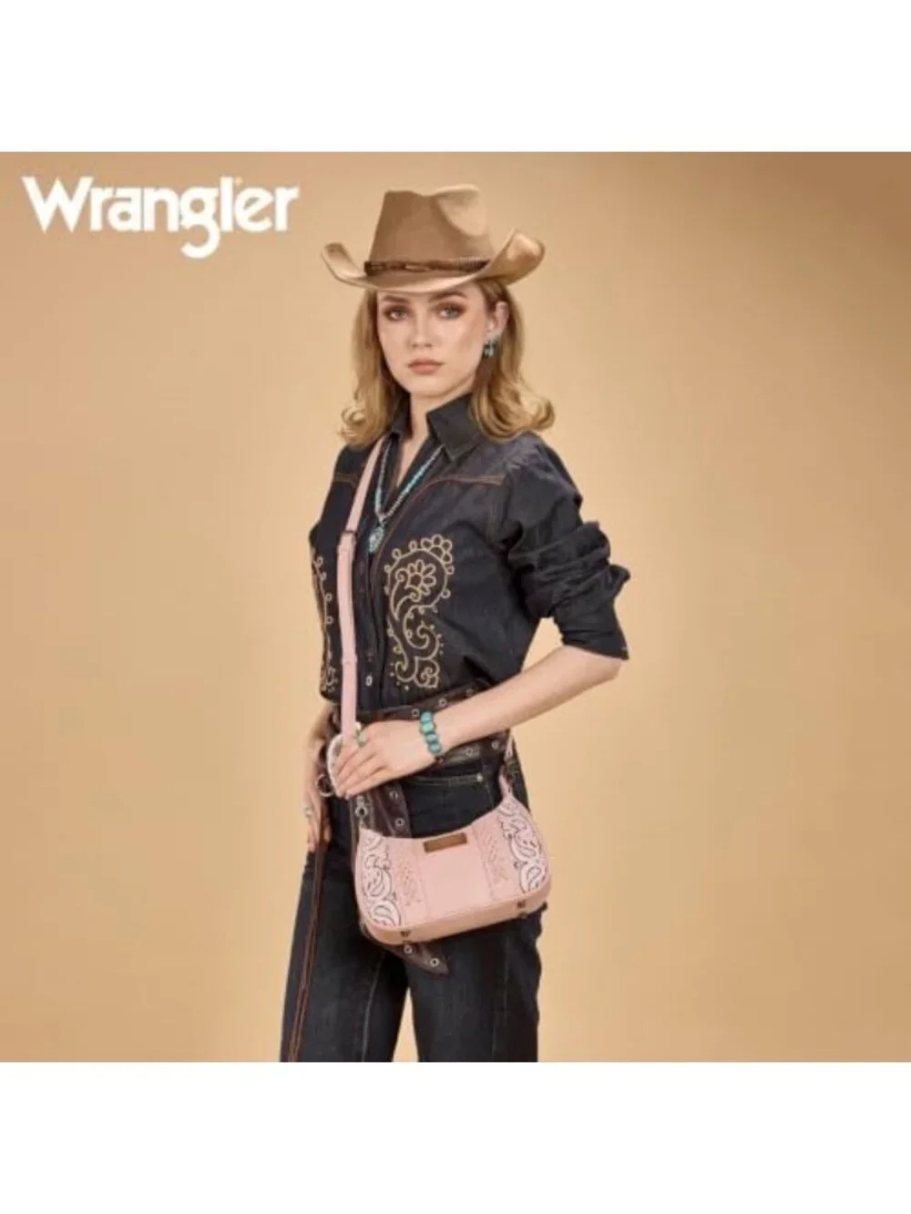 Stylish Western Shoulder Bag for Women | Bandana Handle & Removable Crossbody